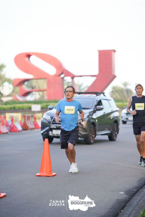 Race photo from Taman Budaya x BOGORUN 2025