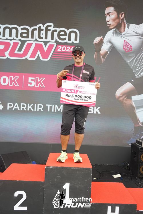 Race photo from Smartfren Run 2024