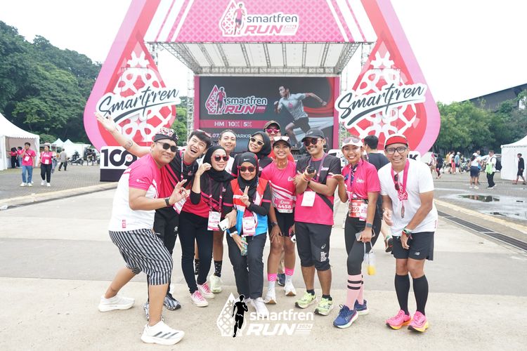 Race photo from Smartfren Run 2024