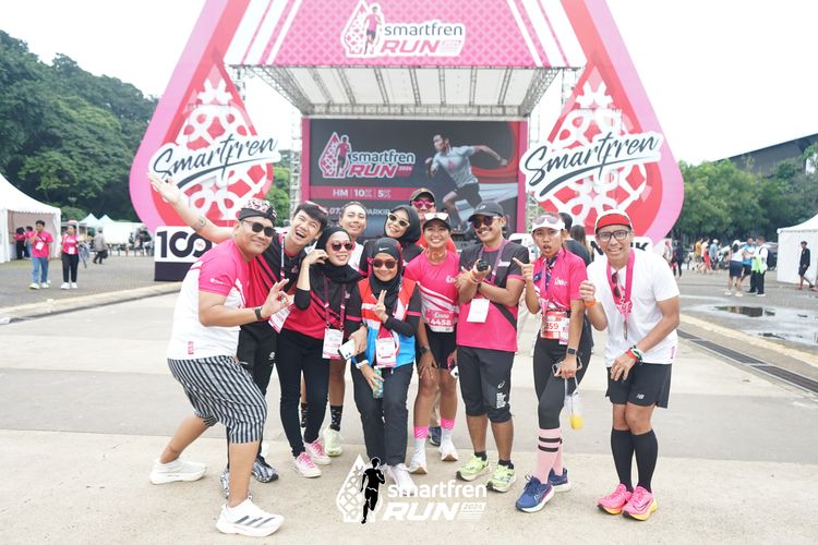 Race photo from Smartfren Run 2024