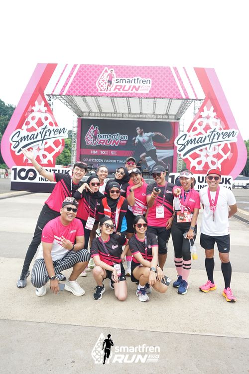 Race photo from Smartfren Run 2024