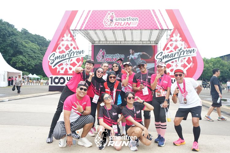 Race photo from Smartfren Run 2024
