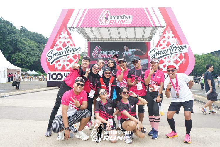 Race photo from Smartfren Run 2024