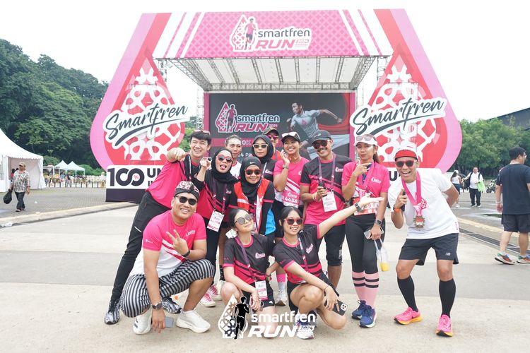 Race photo from Smartfren Run 2024