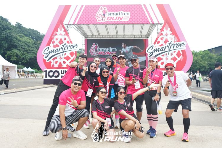 Race photo from Smartfren Run 2024