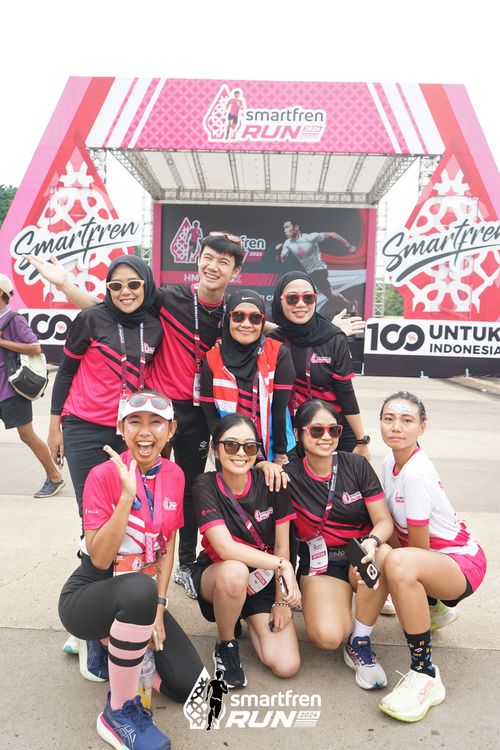 Race photo from Smartfren Run 2024
