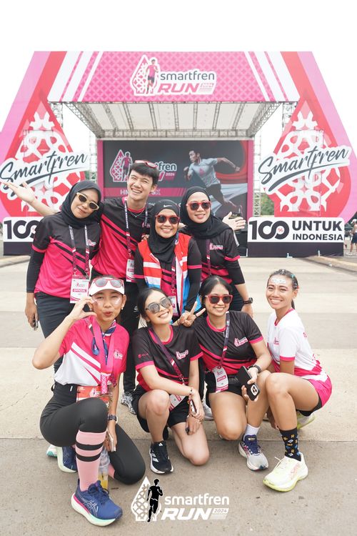 Race photo from Smartfren Run 2024