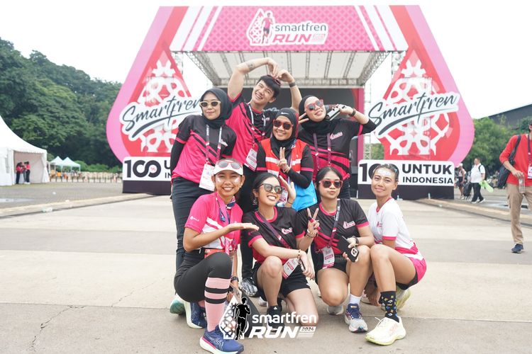 Race photo from Smartfren Run 2024