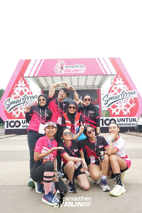 Race photo from Smartfren Run 2024