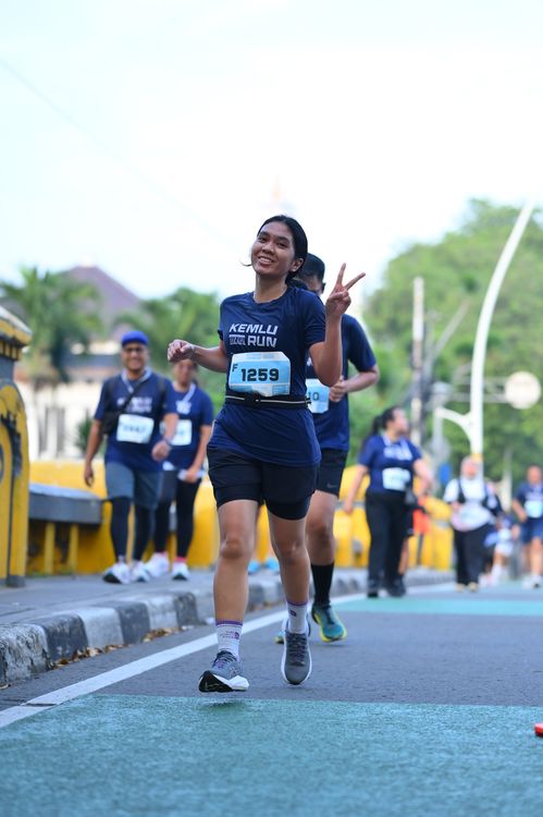 Race photo from KEMLU RUN 2025