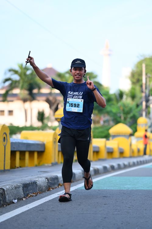 Race photo from KEMLU RUN 2025