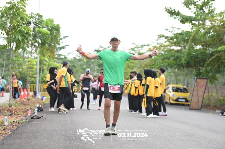 Race photo from Arutmin Borneo Run 2024