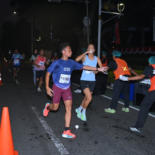 Race photo from KEMLU RUN 2026