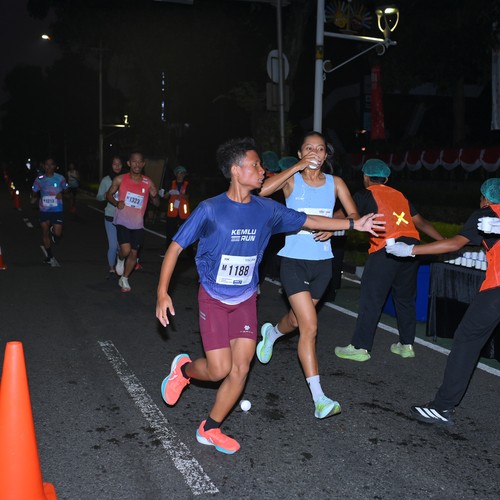 Race photo from KEMLU RUN 2026