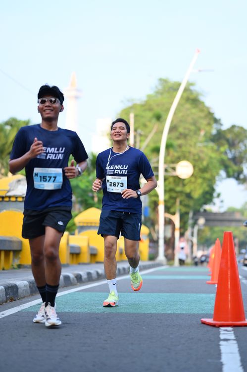 Race photo from KEMLU RUN 2025