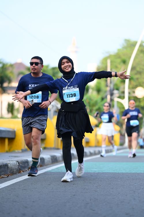 Race photo from KEMLU RUN 2025