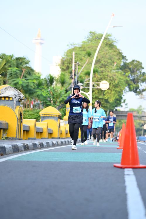 Race photo from KEMLU RUN 2025
