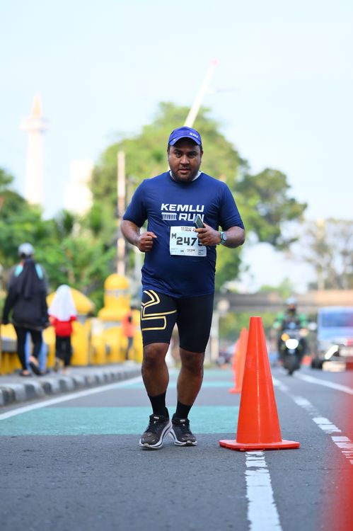 Race photo from KEMLU RUN 2025
