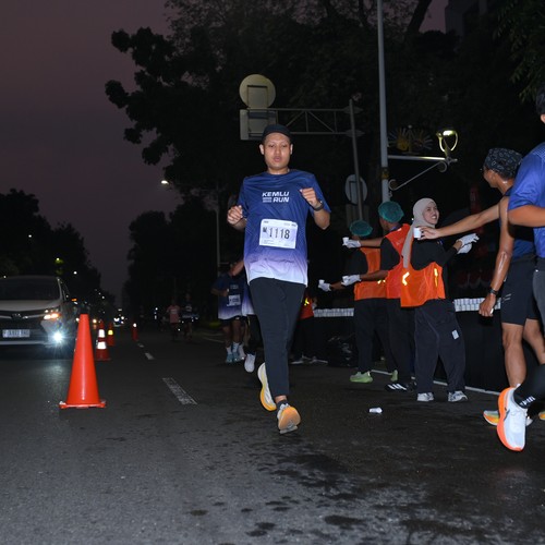 Race photo from KEMLU RUN 2026