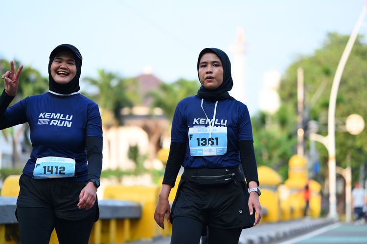 Race photo from KEMLU RUN 2025