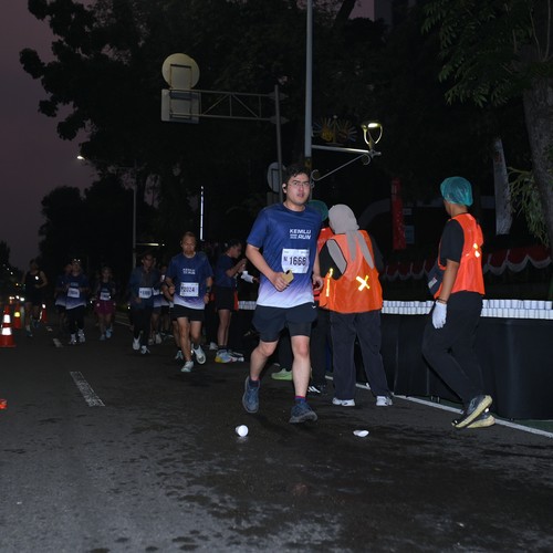 Race photo from KEMLU RUN 2026