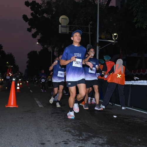 Race photo from KEMLU RUN 2026