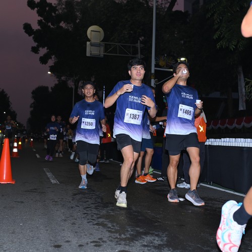 Race photo from KEMLU RUN 2026
