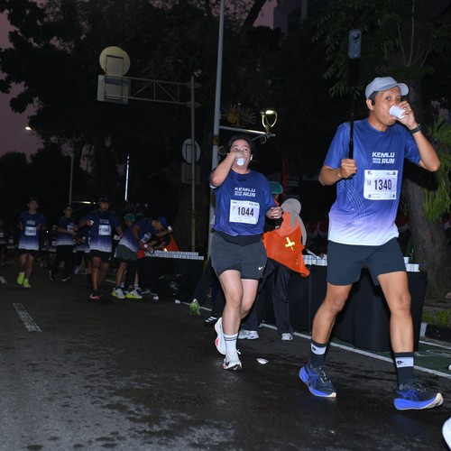 Race photo from KEMLU RUN 2026