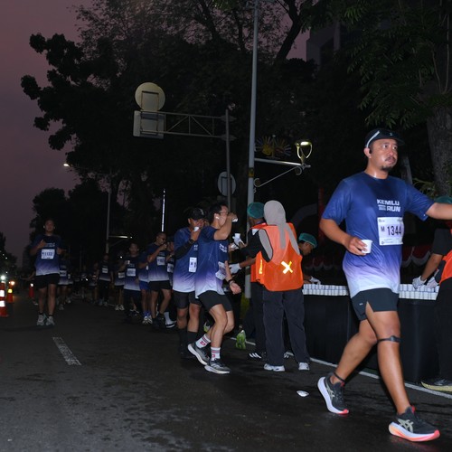 Race photo from KEMLU RUN 2026