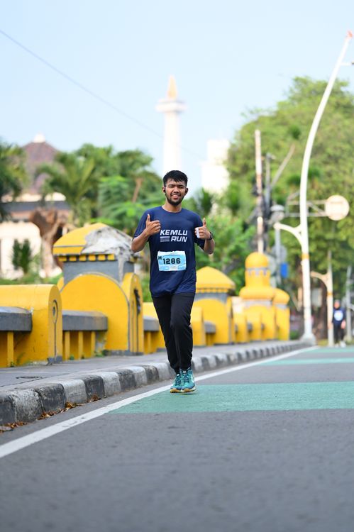 Race photo from KEMLU RUN 2025