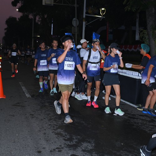 Race photo from KEMLU RUN 2026