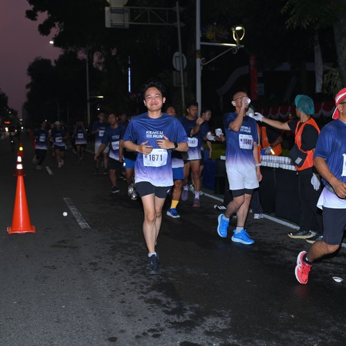 Race photo from KEMLU RUN 2026