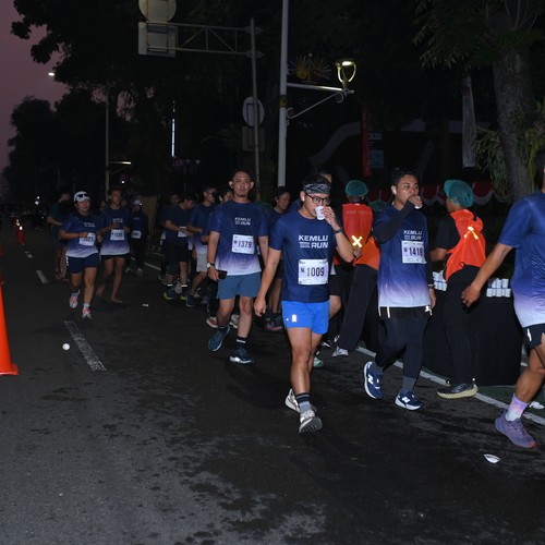 Race photo from KEMLU RUN 2026