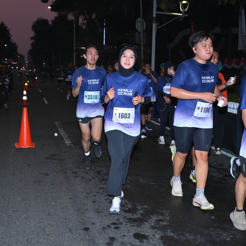Race photo from KEMLU RUN 2026