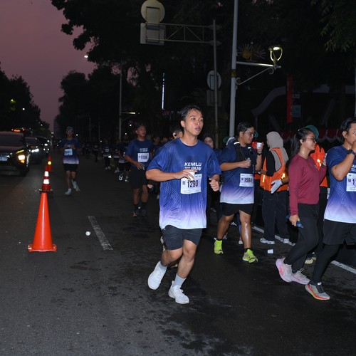Race photo from KEMLU RUN 2026