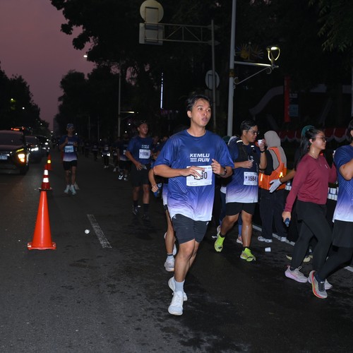 Race photo from KEMLU RUN 2026