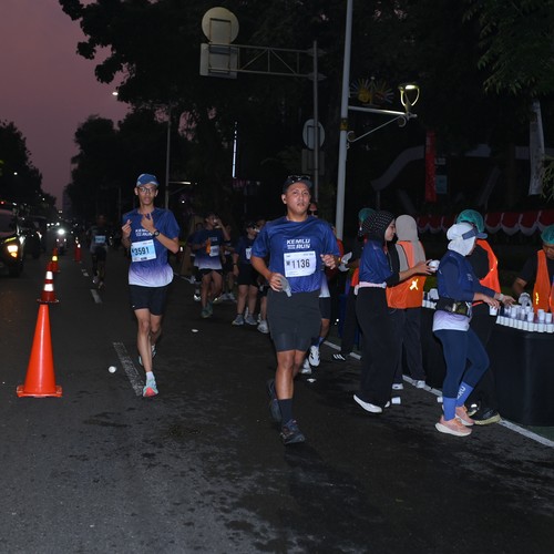 Race photo from KEMLU RUN 2026