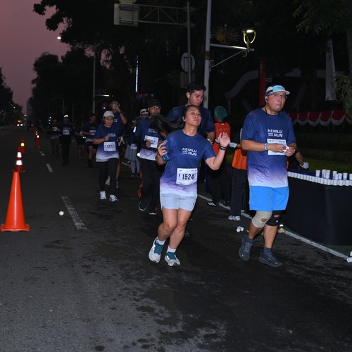 Race photo from KEMLU RUN 2026