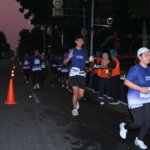 Race photo from KEMLU RUN 2026