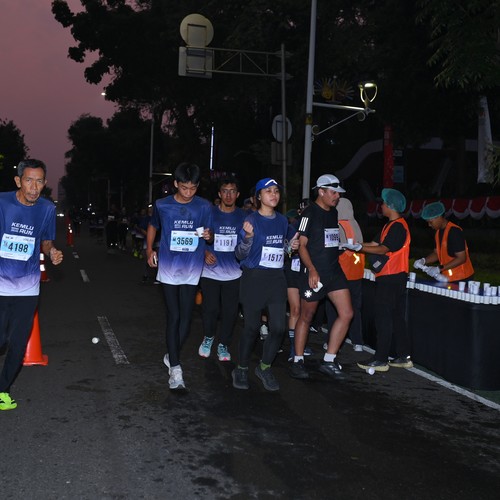 Race photo from KEMLU RUN 2026