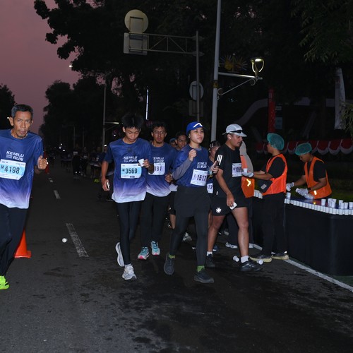Race photo from KEMLU RUN 2026