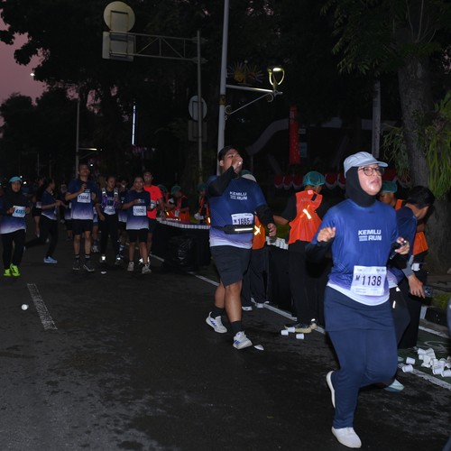 Race photo from KEMLU RUN 2026