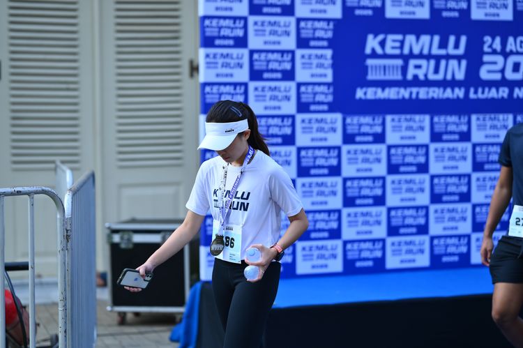 Race photo from KEMLU RUN 2025