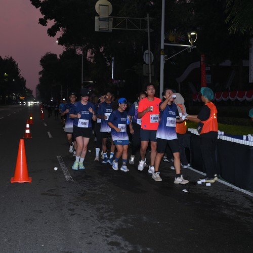 Race photo from KEMLU RUN 2026