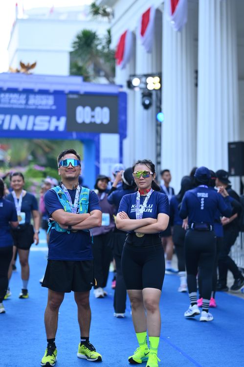 Race photo from KEMLU RUN 2025