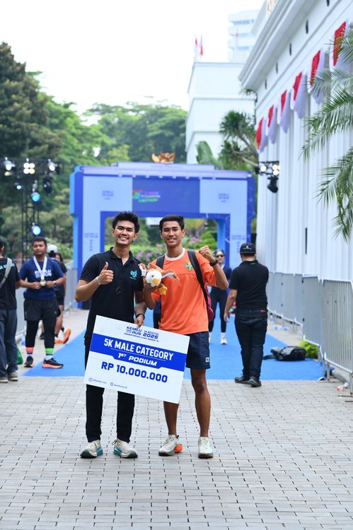 Race photo from KEMLU RUN 2025