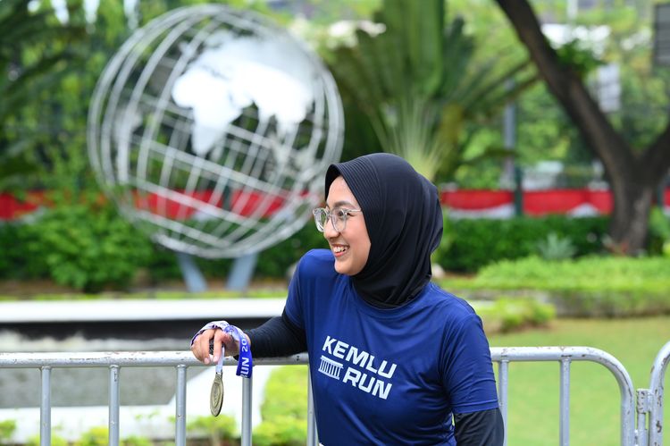 Race photo from KEMLU RUN 2025