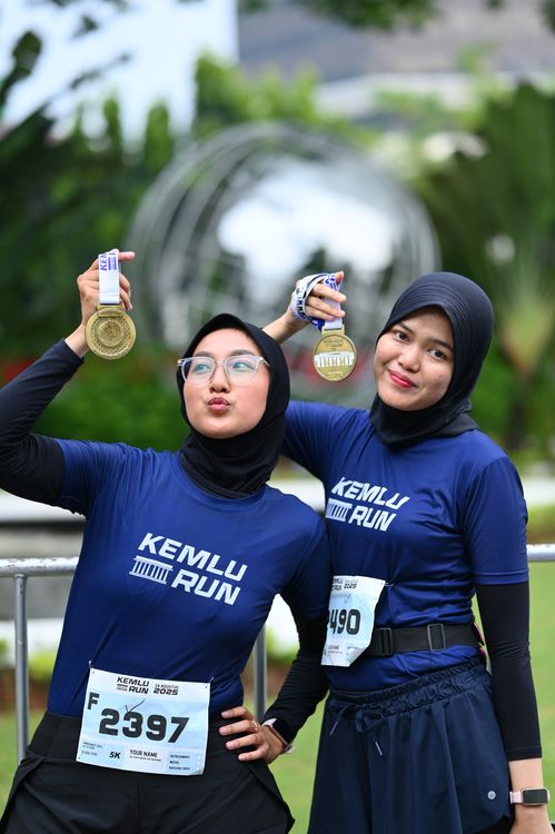 Race photo from KEMLU RUN 2025