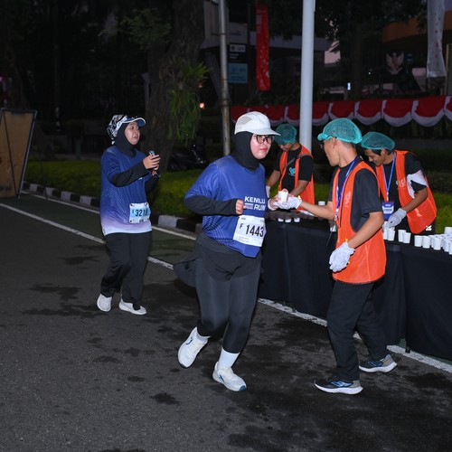 Race photo from KEMLU RUN 2026