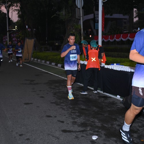 Race photo from KEMLU RUN 2026